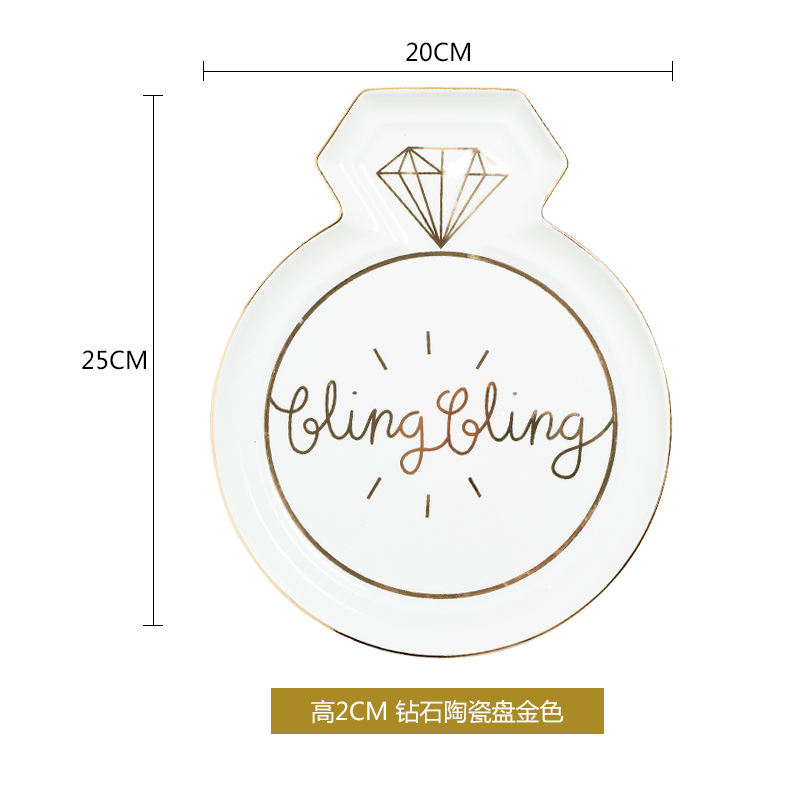 Placa de diamante dorada