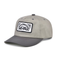 Topi Dua Warna Custom Retro dengan Patch, Topi Baseball 5 Panel, Topi Baseball Tanpa Struktur, Topi Baseball, Topi Trucker Berkualitas Tinggi