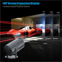 Projecteur YM300 Android TV 2.4G 5G WiFi Portable pour extérieur, maison, intelligent, Full HD 4K, sans fil, projecteur de cinéma vidéo
