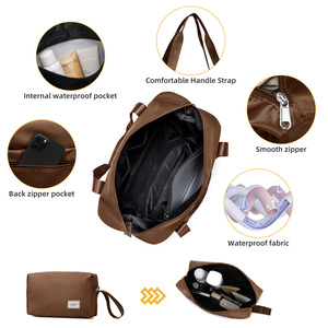 Juego de Maletas Rígidas con Rayas de 20/24/28 Pulgadas, Maleta de Viaje Color Moca para Mujeres y Hombres con Bolsa de Lona para Llevar a Bordo - Product Image 4