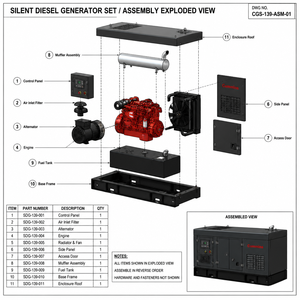 Groupes électrogènes diesel triphasés de 150 kW, 100 kW, 80 kW, 50 kW, 30 kW, générateurs d'énergie de secours à vendre, générateur diesel de 100 kVA - Product Image 3