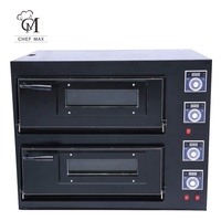 Four à gaz à 2 plateaux, équipement de cuisson personnalisé pour du pain Pizza, des crêpe