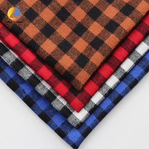 Personalizzabile 100% tessuto di flanella di cotone spazzolato singolo lato Twill tessuto Plaid <span class=keywords><strong>Pattern</strong></span> 145cm di larghezza per camicia pigiama Homewear - Product Image 3