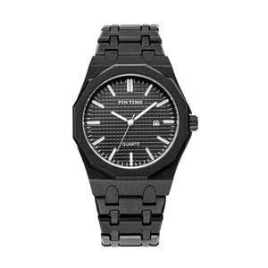 Montre pour homme la plus vendue - montre à quartz avec bracelet en acier inoxydable, lumineuse, étanche, sertie de diamants - tendance - Product Image 3