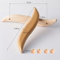 Pegangan pintu kayu desain Modern baru untuk penggunaan ruangan Sauna kering atau basah