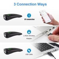 Lecteur de codes-barres sans fil portable W7 C60, mini scanner 1D 2D QR 3-en-1, offre spéciale