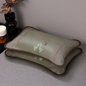 Oreiller rafraîchissant parfumé à l'armoise, rectangulaire, fermeté moyenne, soutien cervical, aide au sommeil pour adultes, usage en chambre - Product Image 2