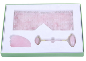 Gua Sha-Rodillo de Jade personalizado para masaje Facial, rodillo absorbente de aceite Natural de alta calidad con logotipo UV, conjunto con caja - Product Image 6