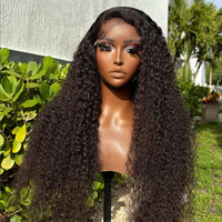 Perruque Lace Front sans colle, ondulations Water Wave, HD, brésilienne, pour femmes noires, en cheveux humains, 13x6, bouclée