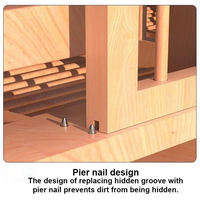 Nichoir en bois pour l'élevage de pigeons de course avec plateau coulissant et cloison pour l'accouplement, l'éclosion et l'isolement – Robuste, durable et facile à nettoyer