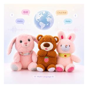 Jouet en peluche interactif pour chiot ODM AI, réponse vocale, compagnon électronique pour animaux de compagnie, cadeau éducatif pour enfants - Product Image 1