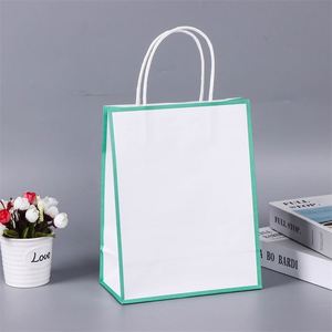 Bolsas de Papel Kraft Marrón Reciclado, Estilo Clásico, Laminadas, para Regalos de Comida Rápida para Llevar, Promociones de Supermercados - Product Image 4