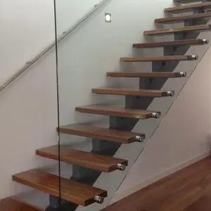 Стеклянная стойка для лестницы
