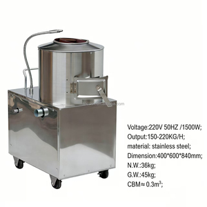 Peladora de Patatas Industrial de Alta Eficiencia ITO T-350, Lavadora Automática de Frutas y Verduras de 1500W para Restaurantes - Product Image 5