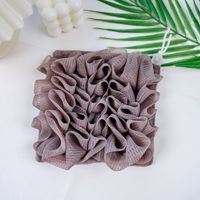 Épurateur durable de pouf de maille d'éponge de luffa de douche de bain et nettoyeur de corps de boule Style simple
