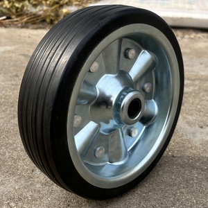 Roue de remplacement pour chariot à roulettes, <span class=keywords><strong>pneu</strong></span> en caoutchouc massif 200 mm et 250 mm, roue et <span class=keywords><strong>pneu</strong></span> en caoutchouc massif de 10 pouces - Product Image 6