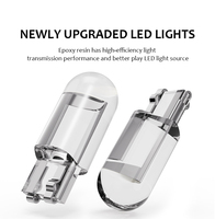 W5W LED T10 Universelle Autobeleuchtung COB Glas Innenraum-Parklicht Weiß Rot Blau Auto-Kennzeichenleuchte Innenraumleselampe 12V Autobirne