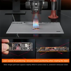 Kính hiển vi ba thị kính Qianli 6558X 6.5X-58X Zoom Gorilla 6558 dùng cho sửa chữa hàn mạch điện thoại di động, độ nét cao - Product Image 3