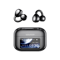 Auriculares OWS de Oreja Abierta con Clip, Pantalla a Todo Color, Traductor IA, Bajos HiFi, Batería de Larga Duración, IPX5, Auriculares Deportivos, Venta al por Mayor, Logotipo Personalizado
