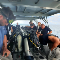Bateau d'excursion de plongée Liveboard de 11,6 mètres : Transport des plongeurs vers des sites offshore pour des activités de plongée récréatives ou professionnelles