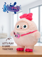 Robot Compagnon en Peluche Interactif avec Commande Vocale pour Enfants, Jouet d'Apprentissage et de Racontage d'Histoires, Robot de Service en Silicone