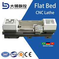 Torno CNC DL CKA6163 de Bancada Plana Horizontal, Giro de 630 mm, 11 kW, Torreta de 4/6/8 Estaciones, Control FANUC/GSK