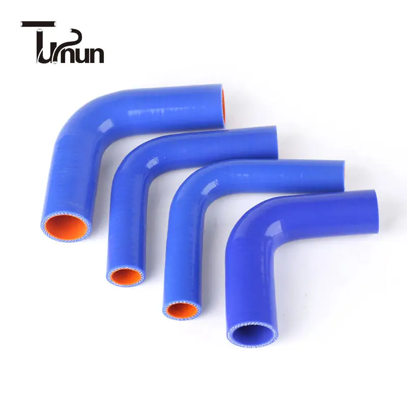 Various Caliber Outer Blue Inner Red 90 Degree Elbow Silicone Hose