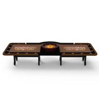 YH Luxe Bois Casino Gamble Style Américain Double 00 Roulette Tables