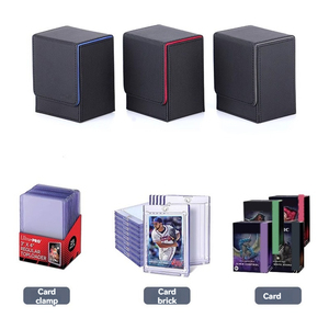 Nhà Máy Bán buôn PU trò chơi chủ thẻ lưu trữ hộp kinh doanh thẻ Organizer từ niêm phong hộp boong - Product Image 5