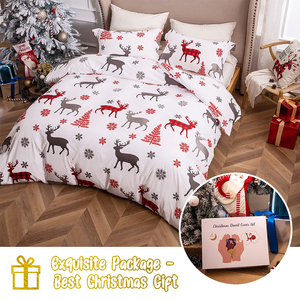 Bộ chăn ga gối đệm họa tiết Giáng sinh, thiết kế độc đáo, khóa kéo giấu kín - Product Image 6