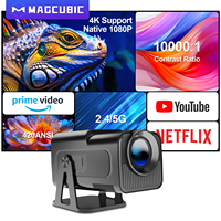 Nouveau projecteur HY320 NTV avec Netflix 1080P sous licence officielle avec télécommande vocale