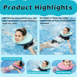 حزام رقبة للسباحة محمول للكبار والأطفال من ووتر دريم، غير قابل للنفخ، مضاد للاختناق، للسباحة بدون استخدام اليدين، آمن ومقاوم للماء - Product Image 3