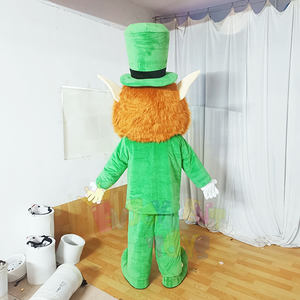Costume de mascotte de lutin de haute qualité certifié CE, costume publicitaire personnalisé de génie vert - Product Image 3