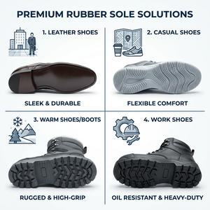 Semelle de sport pleine épaisseur en caoutchouc, matériau de réparation, tendon de bœuf, antidérapante, résistante à l'usure, anti-abrasion, silencieuse, <span class=keywords><strong>chaussures</strong></span> tendance - Product Image 6