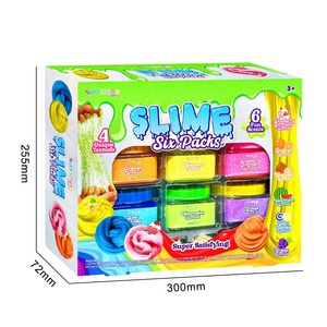 Fabricant de slime en gros – <span class=keywords><strong>Kit</strong></span> de slime coloré au beurre, 6 paquets de 5 oz, à séchage à l'air, amusant, pour enfants, avec breloques décoratives en forme de fruits - Product Image 2