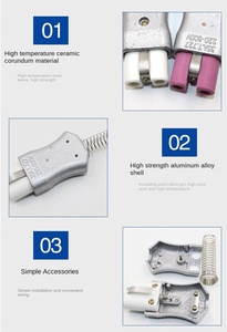 ปลั๊กอัลลอยด์ทนความร้อนสูง, วงแหวนทำความร้อน, ปลั๊กเตาไฟฟ้าเซรามิก, ปลั๊กซ็อกเก็ตอุตสาหกรรมทนความร้อนสูง - Product Image 5