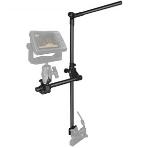 Transducteur sonar réglable Velpaw robuste de 600 mm, monté sur poteau, revêtement poudré, alliage d'aluminium de qualité marine + nylon composite - Product Image 1