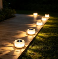 Lampe murale d'hôtel solaire à LED avec détecteur de mouvement, cylindre en acier inoxydable, étanche IP65, lumière blanche chaude pour extérieur, jardin