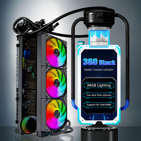 Refroidisseur liquide pour processeur RGB 240 mm, refroidissement par eau AIO pour PC de jeu, refroidisseur de processeur haute performance, radiateur silencieux
