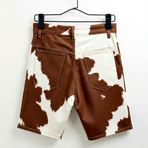Top Quality Breathable And Comfortable Men Leather Cowhide <b>Shorts</b> New Style Unique Design Men Cowhide Leather <b>Shorts</b> - Product Image 1