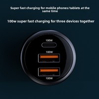 Adaptateur de charge rapide haute puissance 300W avec double USB QC 3.0 PD compatible avec les prises 12V/24V pour smartphones, tablettes, ordinateurs portables