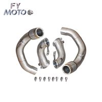 Tuyau de descente M PERFORMANCE en acier inoxydable pour moteur BMW M5 F90 M8 F91/F92/F93 2017-2021 S63 SS304