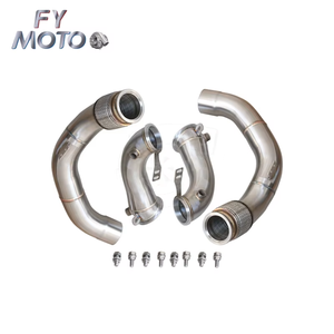 Tubo de bajada M PERFORMANCE de acero inoxidable compatible con motor <span class=keywords><strong>BMW</strong></span> M5 F90 <span class=keywords><strong>M8</strong></span> F91/F92/F93 2017-2021 S63 SS304 - Product Image 2