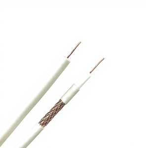 Cavo Coassiale RG59 per TV HDTV con Conduttore in Rame e Guaina in PVC/PE, 2 <span class=keywords><strong>Cavi</strong></span> di Alimentazione per Ricevitore TV Satellitare, Prodotto in Cina - Product Image 4