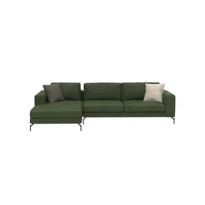 덮개를 씌운 린넨 북유럽 환경 더블 시트 팔걸이 Loveseat 리셉션 룸 L 모양 졸린 소파