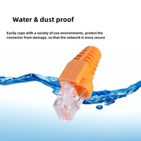 Weich plastik Rj45 Ethernet Netzwerk Gummi manschette OD 6,0mm Kabel Zug entlastung manschette für Kategorie 5e Kategorie 6 Stecker Modularer Stecker