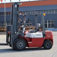 Nouveau chariot élévateur diesel Qingcha 3 et 4 tonnes, type siège, pour chargement et manutention, avec mât à deux/trois étages