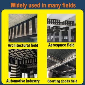 Tela de fibra de carbono unidireccional 12k para construcción para aplicación de tela de malla de fibra de vidrio - Product Image 3