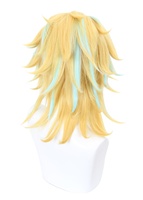 Vente en gros Tokyo Revengers Anime 35cm court blond bleu mixte Rindo Haitani perruque Cosplay synthétique résistant à la chaleur Peluca