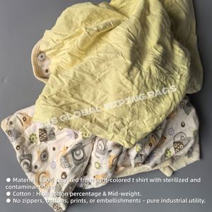 Trapos Industriales de Camisa de 20 kg, Trapos de Limpieza de Color Claro 100% Algodón - Product Image 4